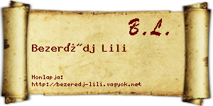 Bezerédj Lili névjegykártya